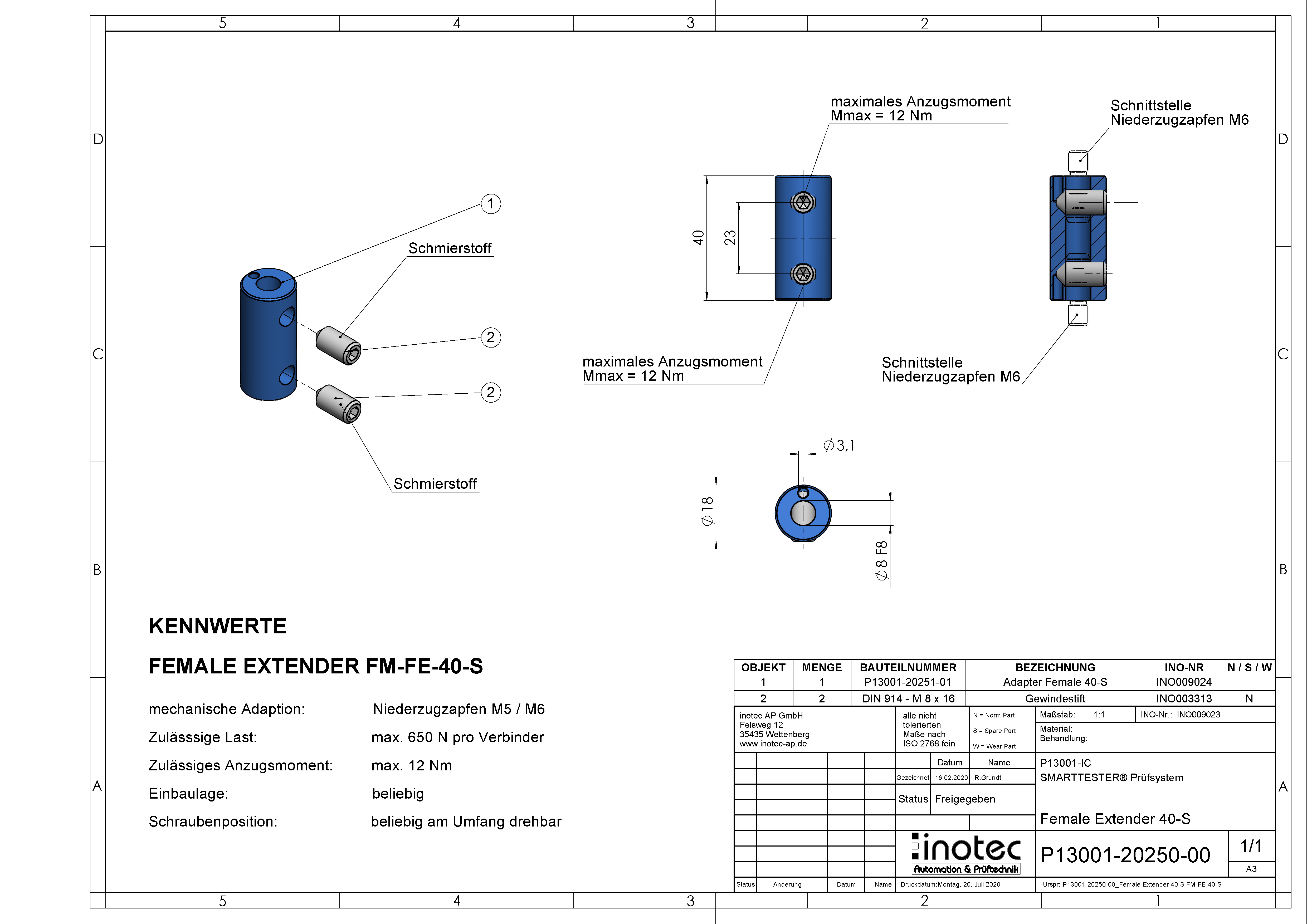 Verlängerung weiblich 40 - S – Bild 2