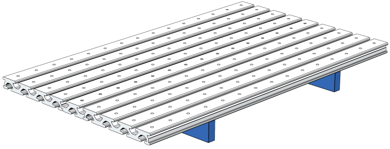Vormontierte Platte 600 × 352