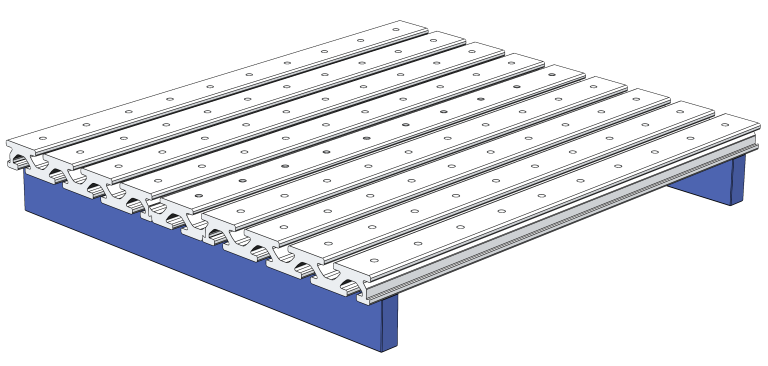 Vormontierte Platte 400 × 352