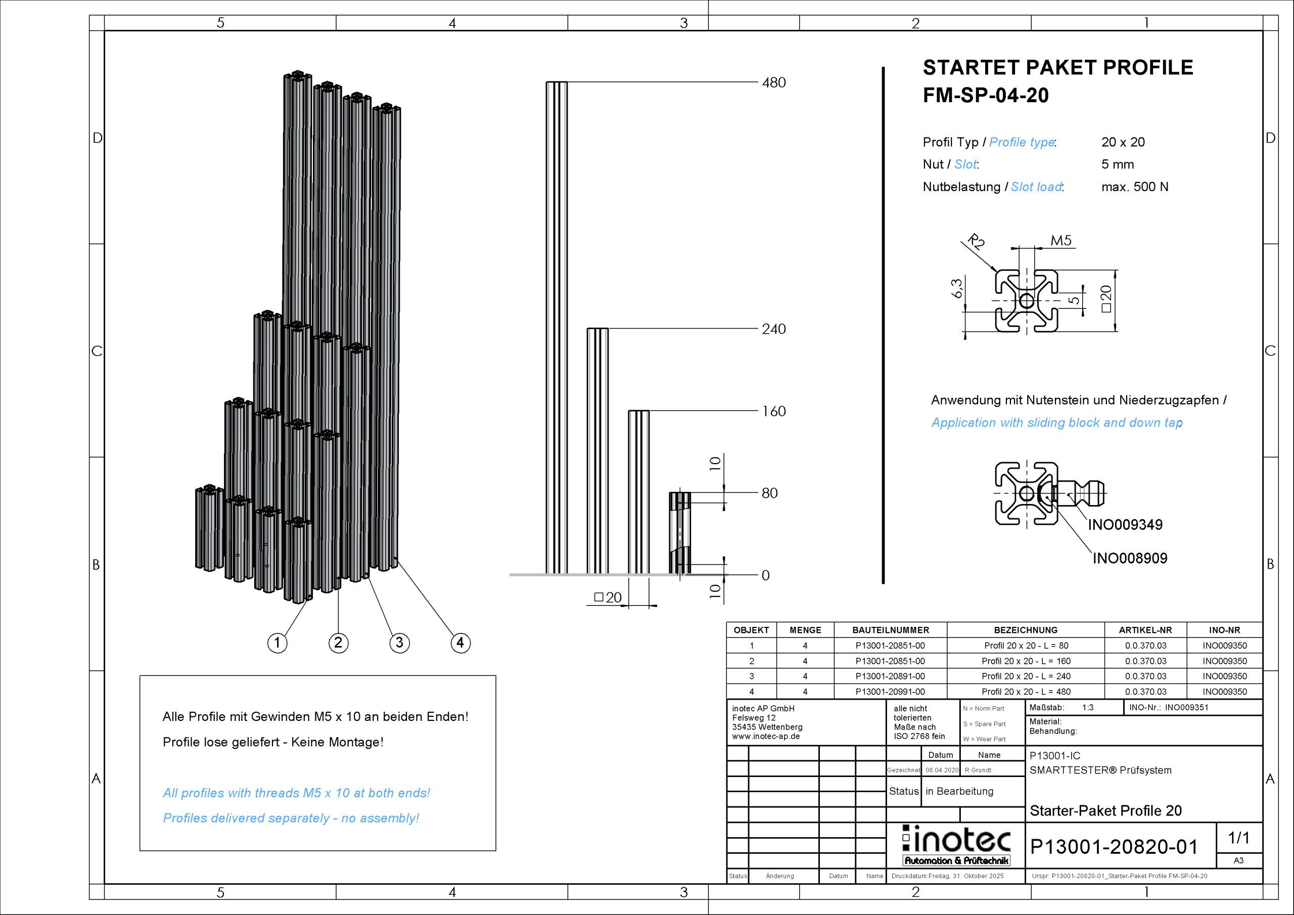MECHANICS Starter Paket Profile 20x20 – Bild 4