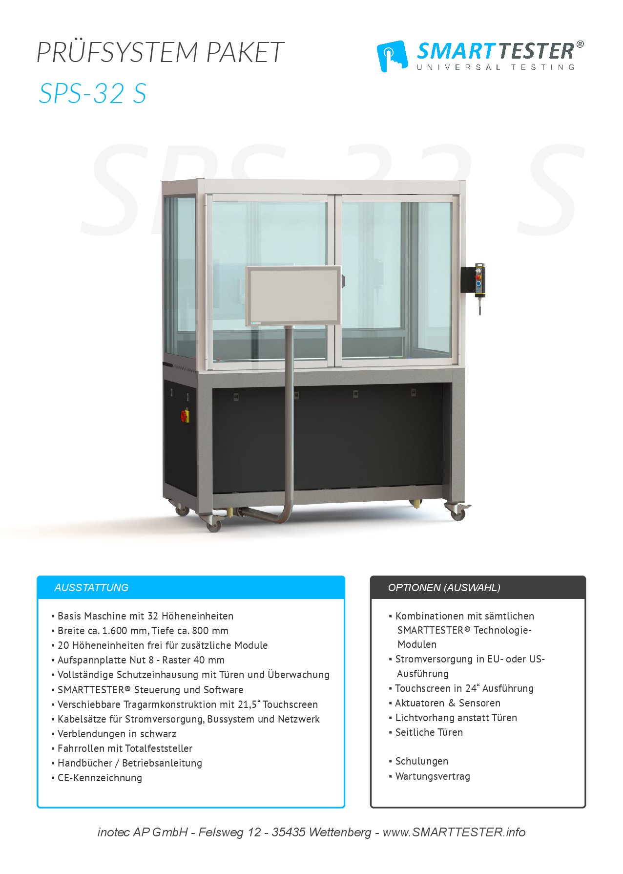 Flyer Systempaket SMARTTESTER® 32 S