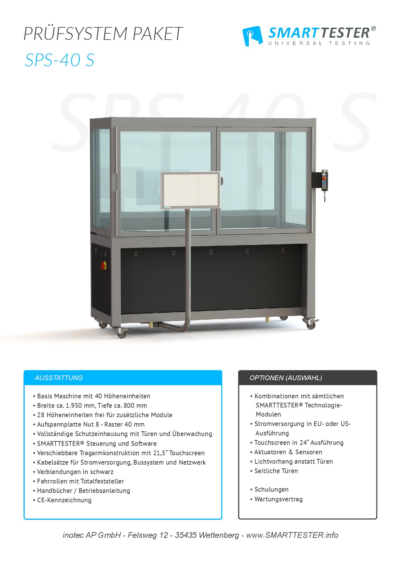 Flyer Systempaket SMARTTESTER® 40 S