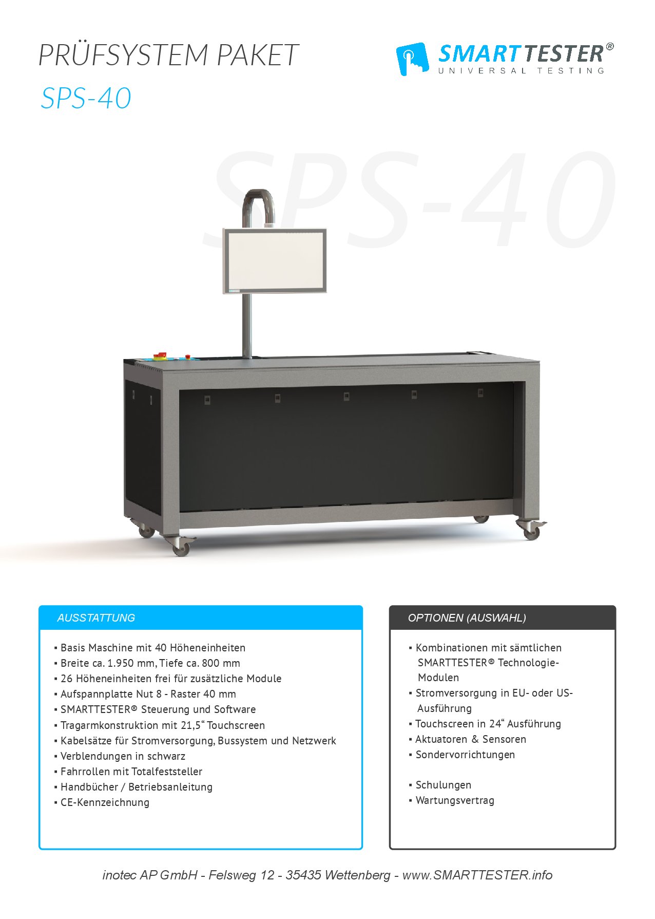 Flyer Systempaket SMARTTESTER® 40